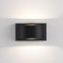 SHIWEIDA Black Modern LED Wall Sconces Set of Two Hardwired Wall Sconces Indoor