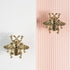 SANCHAKOU 2 Pack Metal Cabinet Handles Brass Bedside Table Small Bee Handle Wardrobe Cabinet Drawer Shoe Cabinet Handle
