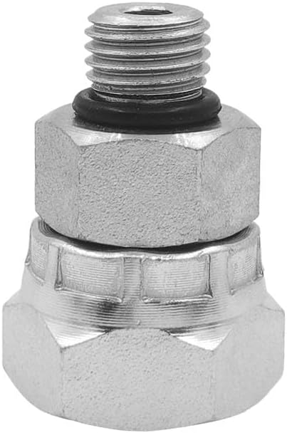 (2-PACK) 6900-04-06-O Hydraulic Hose Adapter Fitting: 1/4" Male O-Ring Boss to 3/8" NPSM Female Pipe