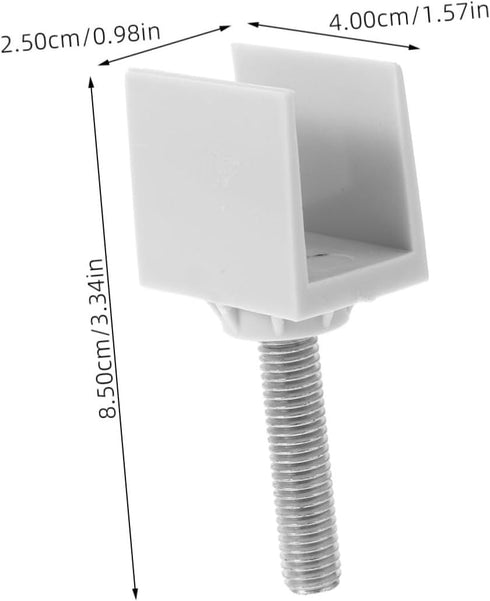 20mm ABOOFAN Heavy Duty Side Table Support Clips under Support Bolt Clips Thread Length Office Furniture Accessories