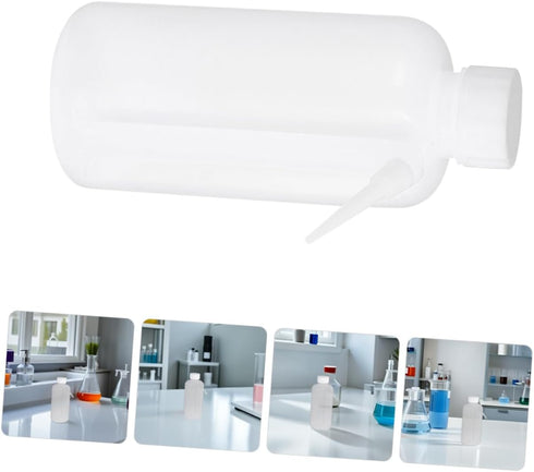 2pcs Luxshiny Plastic Wide Mouth Wash Bottles Portable Squeeze Design for Smooth Watering Lightweight and Chemical