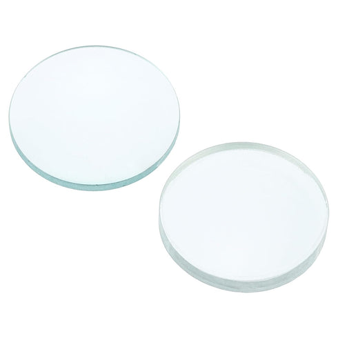 PATIKIL 5cm Focal Length 30mm Double Convex Lens and 7.5cm Focal Length 30mm Double Concave Lens, 2 Pack