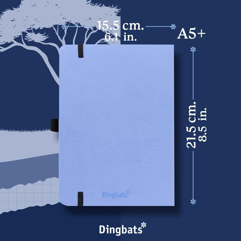 Dingbats - Earth Dotted A5 Medium Notebook, Sky Blue Great Barrier Reef, Hardcover, Cream 100gsm Ink-Proof Paper