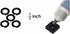 (6 Sets) 1/2" Retaining Ring Clip with O-Ring for Milwaukee Electric Impact Wrench, Tool Included