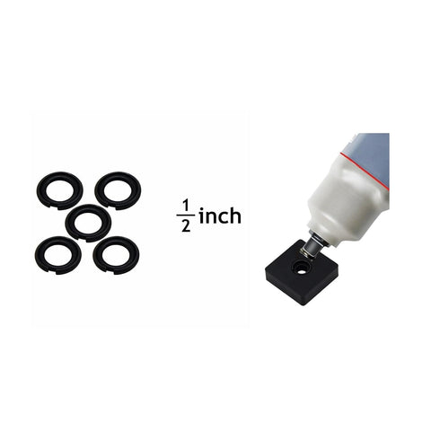(4+4 Sets) 3/8 and 1/2" Impact Retaining Ring Clip with O-Ring for Milwaukee Electric/Pneumatic Wrench