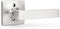 GOBEKOR Brushed Nickel Lever Door Handle - Dummy Door Levers for Square Closet, Non-Turning Door Handle