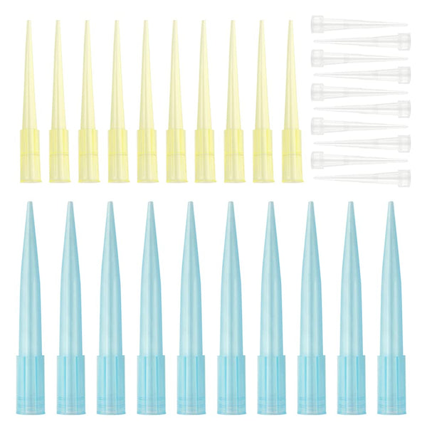 1500PCS Laboratory Universal Pipette Tips, 3 Sizes, Plastic Liquid Tips 10ul 200ul 1000ul