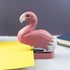 Wooden Animal Stapler, Flamingo Desktop Stitcher Art Figurine for School Office Stationery