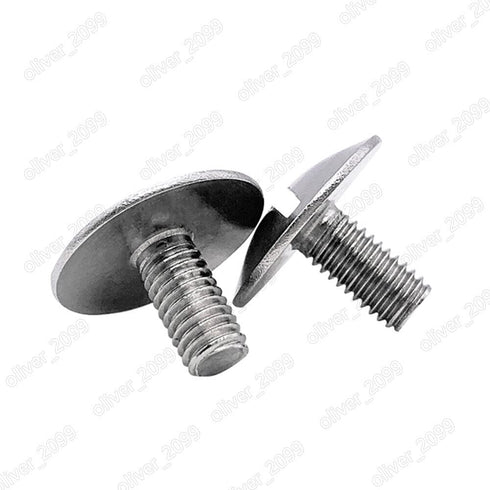 QuarkMRO 304 M2 M2.5 M3 M4 M5 M6 (M4 18mm,50) Stainless Steel Slotted Large Raised Cheese Head Screws x