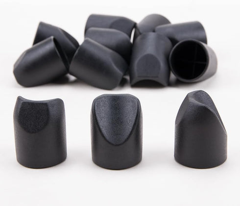 SaiDian 12Pcs Folding Chair V-Tip Stabilizer Caps Non-Slip Chair Leg Tips for Outdoor & Camping Chair Leg Floor