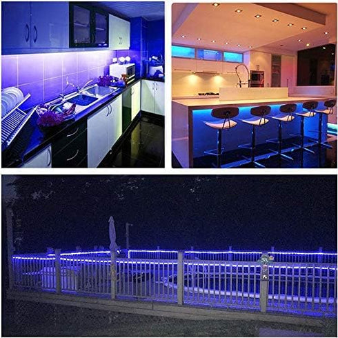 9.8ft 90 Dimmable, LED Strip Lights Battery Operated, LED Strip Lights with Remote Controller Timer Waterproof Flexible