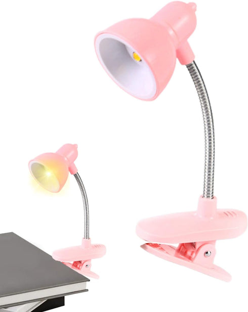 Generic Clip On Desk Lamp Flexible Portable Eye Protection LED Light, Clamp Design for Focused Reading and Study | Home