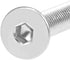 uxcell M4x30mm Flat Head Machine Screws, Inner Hex Screw, 304 Stainless Steel Fasteners, 40Pcs