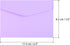 PATIKIL Mini Envelopes, 24 Pack Mini Gift Card Business Card Envelope for Small Note Cards Greeting Wedding, Light Purple by PATIKIL