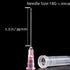 100 Pack 3ml Plastic Luer Lock Syringe with 18Gauge and Cap, Individually Sealed for Scientific Labs, Measuring Liquid