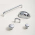 SMOKT 1Pcs Brass Bright Chrome Long Furniture Handles Wardrobe Kitchen Cupboard Cloakroom Bedside Cabinet Handle Shoe