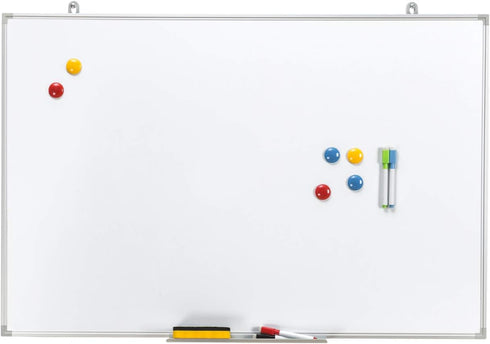 Magnetic Whiteboard/Dry Erase Board 24 x 36 Inch, Lightweight Wall Mount Aluminum Frame