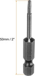 10ps TS8 Star 5 Point Screwdriver Bit 1/4" Hex Shank 2" Length Magnetic Security Torx Head Screw Driver Power Tool