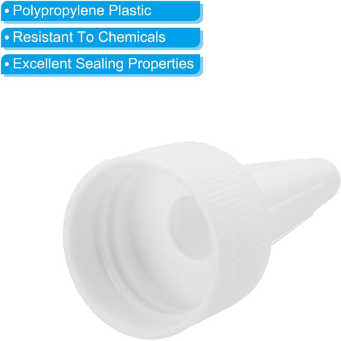 PATIKIL 36Pcs Twist Bottle Caps, 24/410 Squeeze Bottle Cap Replacement for Glue Dispensing and Paint Bottles