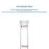 stonylab Glass Straight Connecting Adapter, 90mm, 19/22 Outer Joint to 19/22 Inner Joint for Lab Supply