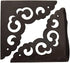 Corner Protector Edge 4 Pcs - Antique Metal Decorative Box Bumpers for Cabinet, Jewelry, and Furniture Hardware