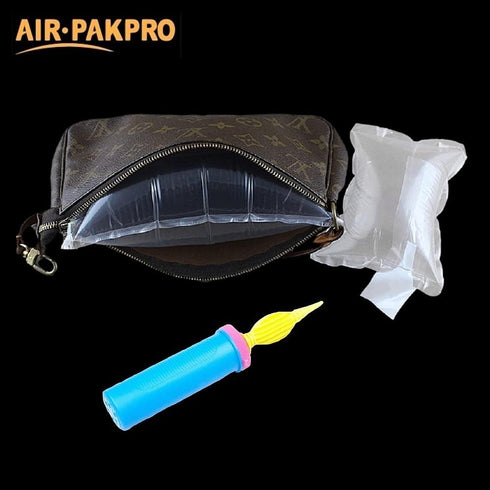 AIR PAKPRO 100 Pack Clear Plastic Inflatable Air Packaging Bags, 3.9×7.9 Air Pillows for Shipping and Packaging