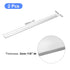 uxcell Square Aluminum Flat Bar, 2Pcs 1/8" Thick 0.6" Width 12" Length - 6061 Aluminum Flat Plate for Industrial