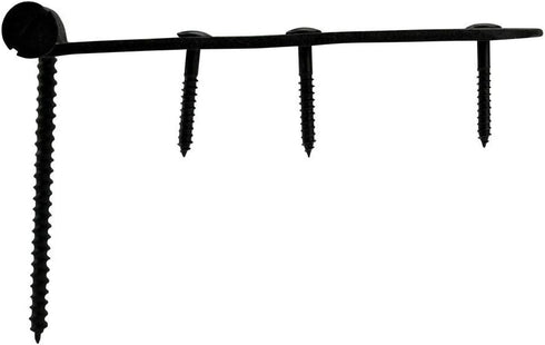 4 Renovators Supply Manufacturing Black Wrought Iron Shutter Strap Hinge in Galvanized Gate Strap Hinges with Mounting