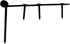 4 Renovators Supply Manufacturing Black Wrought Iron Shutter Strap Hinge in Galvanized Gate Strap Hinges with Mounting
