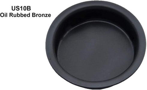 1-3/4", US10B 4 Pack QCAA Solid Brass Finger Pull, ORB Oil Rubbed Bronze, Made in Taiwan