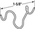Prime-Line PL 14853 Rams Horn Clip, Chrome (50 Pack)