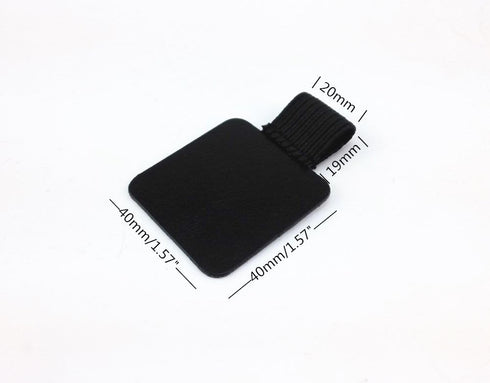 yueton 5pcs Self-Adhesive Leather Pen Holder with Elastic Loop for Notebooks