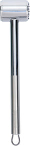 Restaurantware 10 in Stainless Steel Meat Tenderizer - German Standard Multi-Sided Meat