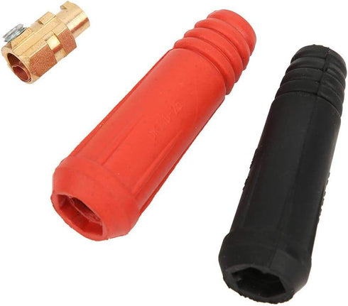5Pcs Quick Plug, Welding Cable Joint Quick Connector Pair for 10-25 Square European Style Welding Machine