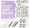 Generic Book and Pen Set - 100 Envelope Savings Challenge Book+Infinite Writing Pencil