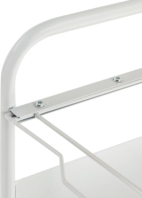 trggvvrt 3 Tiers Metal Rolling File Carts with Wheels, Rolling Hanging File Folder Cart, Metal Pull-Out File Rack