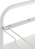 trggvvrt 3 Tiers Metal Rolling File Carts with Wheels, Rolling Hanging File Folder Cart, Metal Pull-Out File Rack