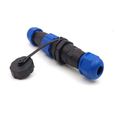 SD13 Waterproof 5 pin Power Cable Connector, LED Power Plug Socket, IP68 Industrial Electrical Cable Connector