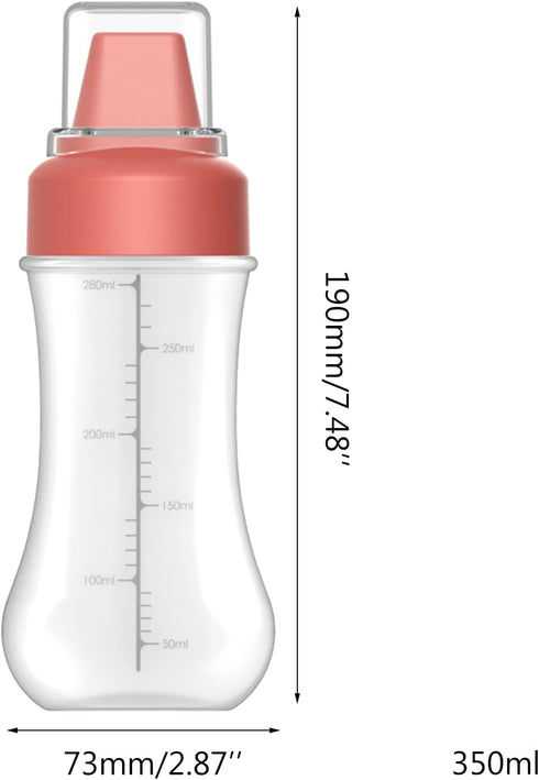 hejhncii 5-Hole Squeeze Bottle Dispenser for Sauces - Perfect for Ketchup and More