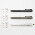 Pentel BXAW375W Calme Multi-Functional Ballpoint Pen, 0.7 & Sharp 0.5, Grayish White, 10 Pieces