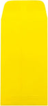 JAM PAPER #7 Coin Business Colored Envelopes - 3 1/2 x 6 1/2 - Yellow Recycled - 50/Pack by JAM Paper