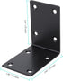 NINGWAAN 20 2.9 2.9 1.9 inch PCS L Corner Brackets, Stainless Steel Black Joint Right Angle Bracket, Corner Brace Shelf