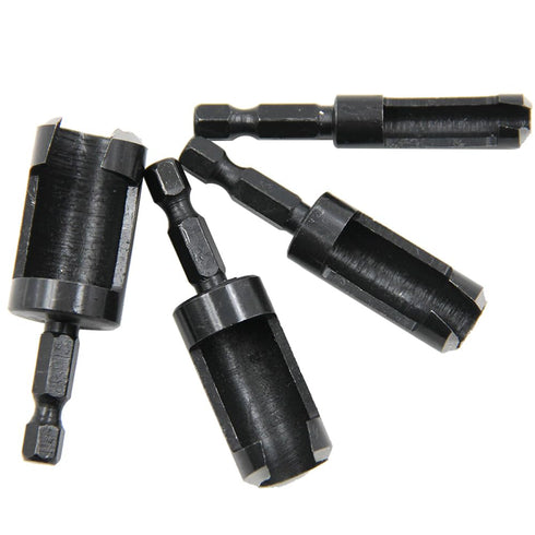 8Pcs Wood Plug Cutter Set, Carbon Steel Straight and Taper Claw Drill Bit for Woodworking Hole Saw Cutting Tool