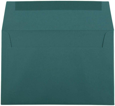 JAM PAPER A9 Premium Invitation Envelopes - 5 3/4 x 8 3/4 - Teal Green - 50/Pack