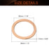 MroMax Copper Flat Washer Sealing Washers-M30 Metric Round Seal Gasket for Electrical Connections, 5Pcs