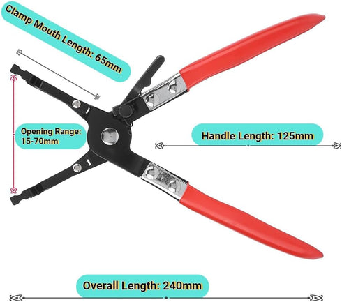 KIMISS Electrical Disconnect Pliers, Metal Soldering Plier Multi Function Wire Welding Clamp Pick Up Aid Tool For Automobile Maintenance Repairing Solder Splicing Wires