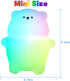 7 3 Dimmable Night Light for Kids, Cute Lying Flat Bear Led Night Light with Colors & Timer, Levels Silicone Kids Night