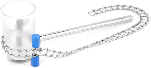 Akozon Stainless Steel Laboratory Beaker Chain Clamp Clip for 80-150mm Dia Beaker Container or Flask Chemical Equipment