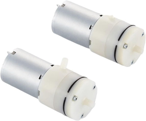 QFWIAU 2pcs 370 3V 6V 12V, Pump(2pcs 3.7V) Vacuum Pump DC Air Pump for Breast Pump, Blackhead Remover, Aquarium Oxygen