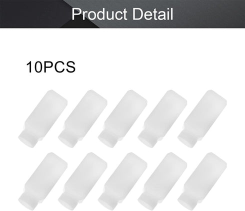 Othmro 10pcs 100ml/3.38oz Plastic Lab Chemical Reagent Bottles, Square Wide Mouth Liquid/Solid Sample Storage Container